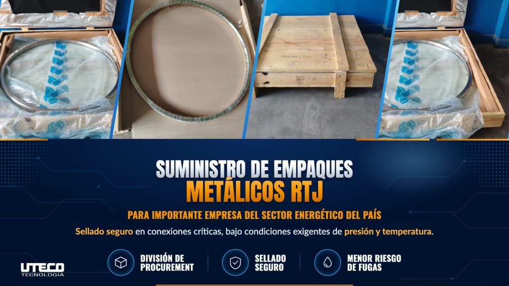 Banner del blog: suministro de empaques metálicos RTJ para importante empresa del sector energético del país