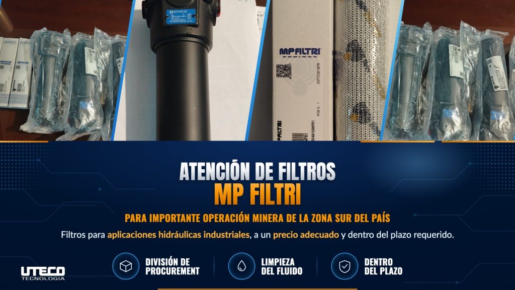 Banner del blog: atención de filtros MP Filtri para importante operación minera de la zona sur del país